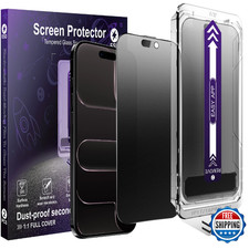 KUARMOR 2-Pack Matte Privacy Glass Screen Protector for iPhone 17 Air,Anti-Glare