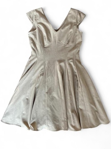 Minimalist Beige Formal Calvin Klein Dress 12