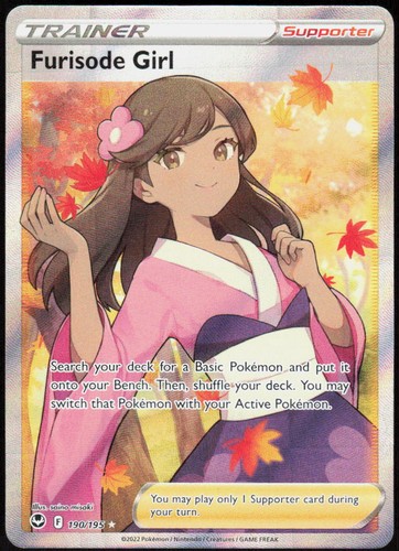 Furisode Girl (Full Art) 190/195 Holofoil UR SWSH12: Silver Tempest NM Pokemon