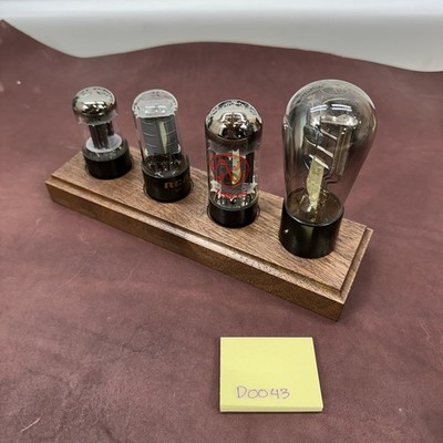 Vacuum Tube Valve Display Stand Octal Base Elegant Walnut 6v6 6sn7 Fits Many