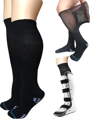 2 Pairs Replacement Sock Liner for Orthopedic Cast Walking boot Air Cam... 