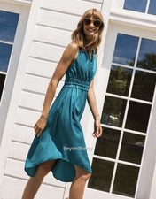 Anthropologie Maeve La Habana Midi Dress Teal - Size XS