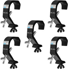 5-Pack C Truss Clamps for 1.18"-2" Tubes, 66 lb Load Capacity, TUV Certified