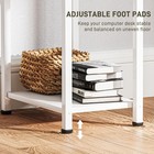 HOMCOM Small Writing Desk, Computer Desk with Fabric Drawers, White — photo 7