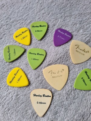  PLEKTRUM  10Stück - Gibson USA M - Fender Medium - Gitarrenplektrum   