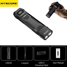 Nitecore EDC29 6500Lumen USB-C Rechargeable Flat EDC Flashlight Ultra Slim Light