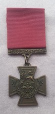 For Valour Victoria Cross Highest British Military Cross Medal  & Ribbon Copy