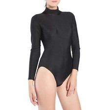 Damen Body mit hohem Kragen f&uuml;r Yoga, Gymnastik und Tanz &ndash; erh&auml;ltlich in 6