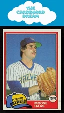 Moose Haas 1981 Topps #327 Milwaukee Brewers Baseball Card