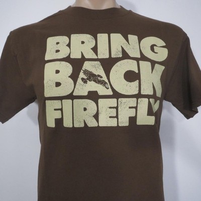 Firefly TV Show Mens MEDIUM Bring Back Brown Coats Sci Fi Joss Whedon Animated