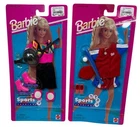LOT (2) Vintage Barbie Sports Fashions Baseball/Softball Roller Skating 68312-91