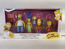 The Simpsons- Family Multi-Pack 9 Items In Set 2025 Jakks New Bart, Homer Etc