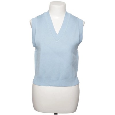Zara, Pullunder, Größe: M, Blau, Polyester/Viskose, Einfarbig, Rippenstrick #thm