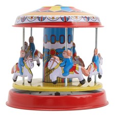 Carousel Horse Wind Up Toys Retro Handmade Interesting Rotating Carousel Horse