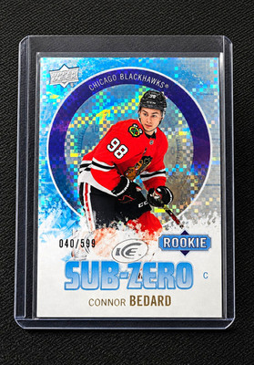 Upper Deck Sub-Zero Connor Bedard Chicago Blackhawks Rookie Insert #040/599