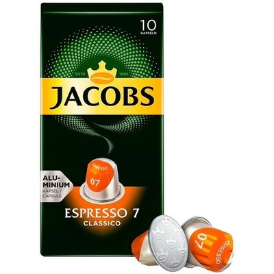 Jacobs natural roasted ground coffee in assortment, capsule (series 7,8,10)
