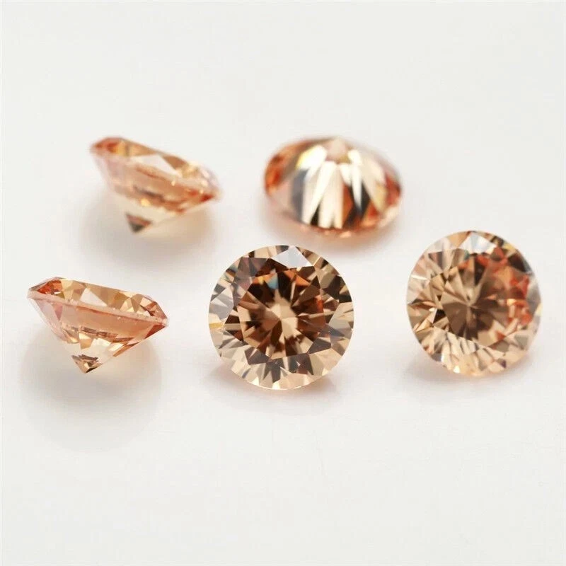 25 Pcs Cambodian Champagne Zircon 4x4 MM Certified Gemstone Lot for Wholesale - Image 3 of 4