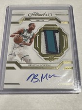 2022-23 Panini Flawless Signature Prime Materials Bryce McGowens Gold Auto /10