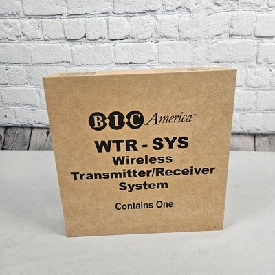 BIC America WTR-SYS Wireless Transmitter Receiver System for Subwoofers Audio