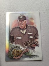 2022 Topps Allen & Ginter Joe West Umpire #225 Silver Portrait Hot Box Foil NM