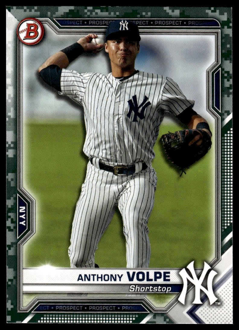 2021 Bowman #BP-85 Anthony Volpe Prospects Camo
