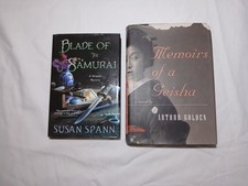2 Hardcovers BLADE of the SAMURAI Susan Spann/MEMOIRS Of A GEISHA Arthur Golden