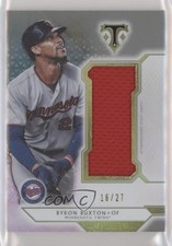 2018 Topps Triple Threads Single Jumbo Relics Silver 16/27 Byron Buxton s3g