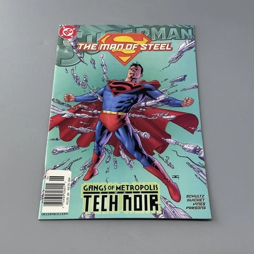 Vintage Superman Man of Steel #125 Tech Noir DC Comics 2002 12¢ June Issue