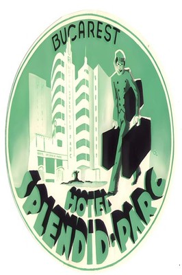 Bucharest Hotel Splendid Parc Poster - 1930s Design   ️ 24x36  Retro Home