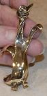 Vintage Modern Bird Penquin? Duck? Pale Goldtone Pin Costume Jewelry Unsigned
