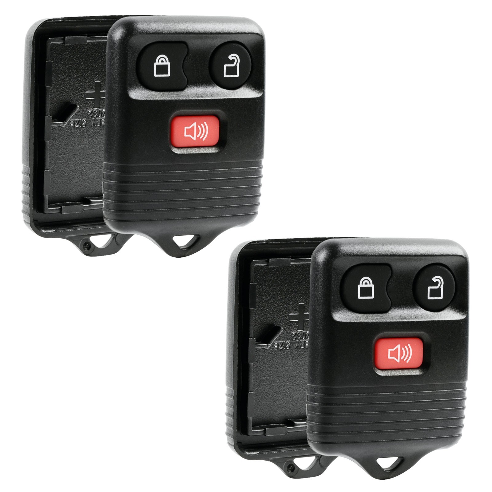 2 For 2003 2004 Mercury Marauder Keyless Entry Car Fob Remote Shell Case Pad