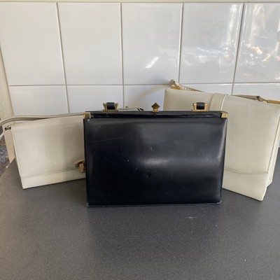 3 Vintage Cartner Handmade Calf Leather Handbags- Made in Australia & Italy