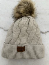 Britt's Knits Mainstay Pom Hat Sweater Hat New Tan Beanie