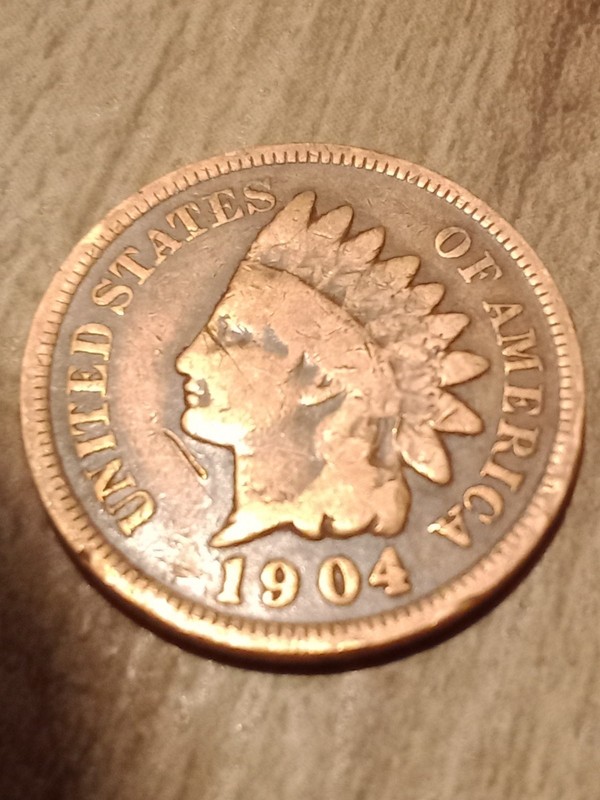 1904 Indian Head Cent Penny   "Actual Coin Pictured"