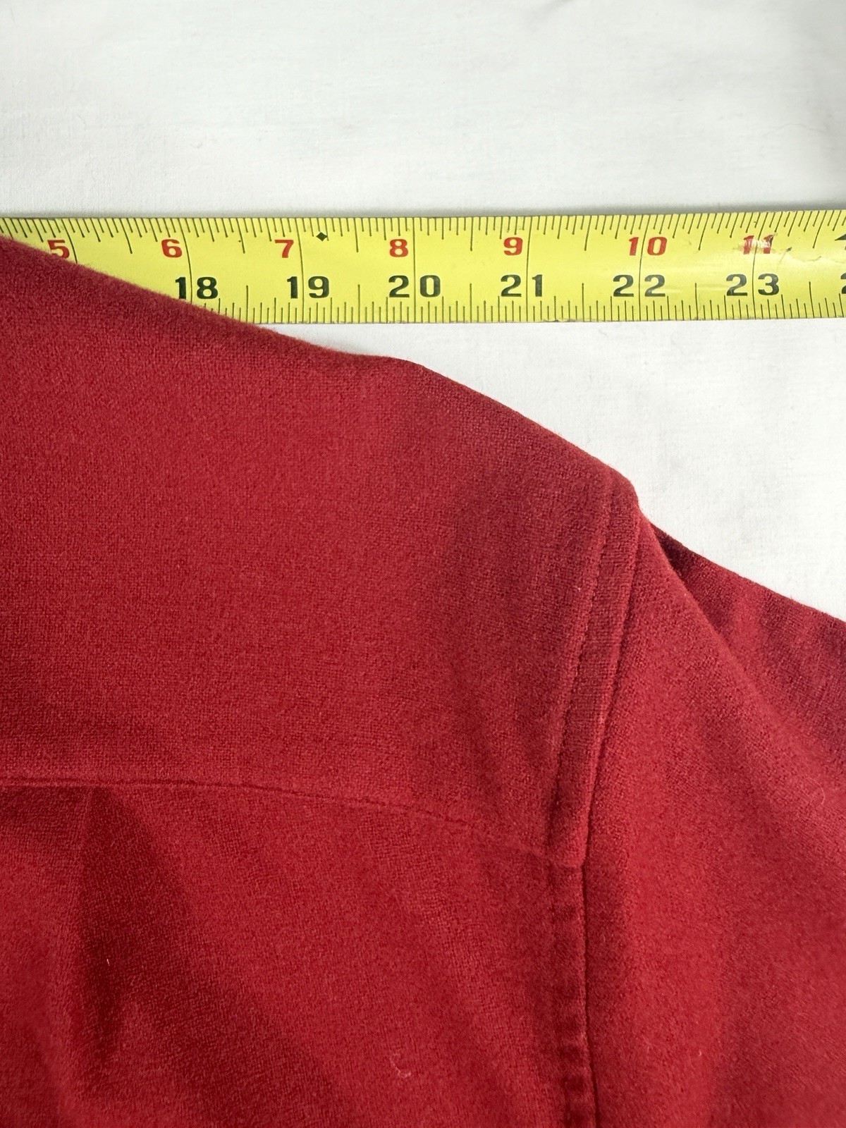 Pendleton Vtg Mens Solid Red 100% Virgin Wool Boa… - image 16