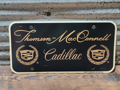 Thomson MacConnell Cadillac Cincinnati Ohio Dealer Vanity License Plate & Frame - Picture 4 of 5