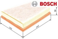 Bosch F026400250 Luftfilter Luftfiltereinsatz FüR Mercedes-Benz FüR Renault
