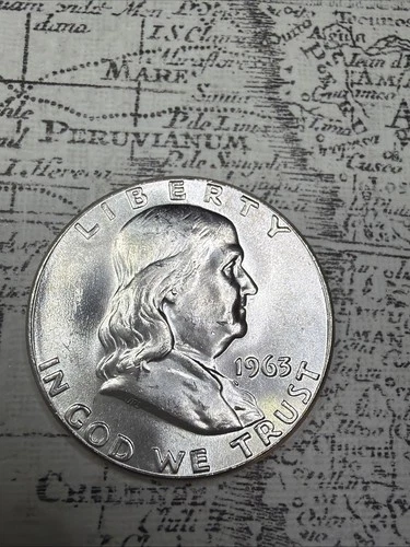 1963 Franklin Half Dollar Brilliant Uncirculated - FH04