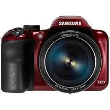 Samsung WB1100F 16.2 MP CCD Smart WiFi NFC Digital Camera - 35x Zoom - Red