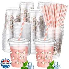 Jingmore 50 Pcs One Silly Goose Birthday Party Disposable Plastic Cups 12 oz 