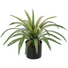 Agave Plant Artificial 17 Inch Fake Potted Plant Large Succulent Fake Plants ...