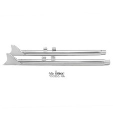 39" Fishtail Slip ons Exhaust Pipe for Harley Electra Glide Touring 1995-2016