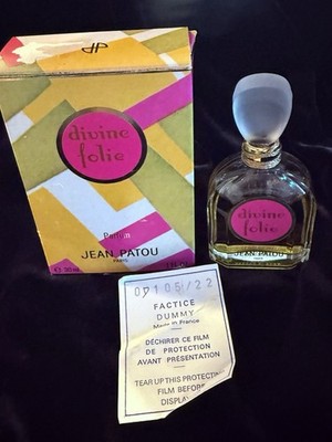 Jean Patou !!! Factice Dummy !!! Divine Folie Perfume 1oz Vintage Ma Collection