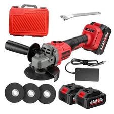 Cordless Angle Grinder,4-1/2 inch Brushless Electric Grinder Power Tools, 