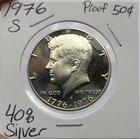 1976 S Kennedy Half Dollar Bicentennial Gem Proof 40% Silver US Proof Coin