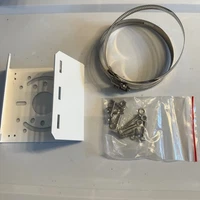 Universal Security Camera Pole Mount Bracket White ESG-ADPL1 with Hoop Clamps