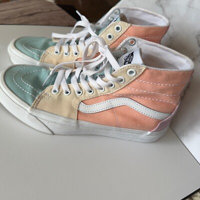 Pastel Multi Color Block Vans Pastel Multi Colored Vans Colour