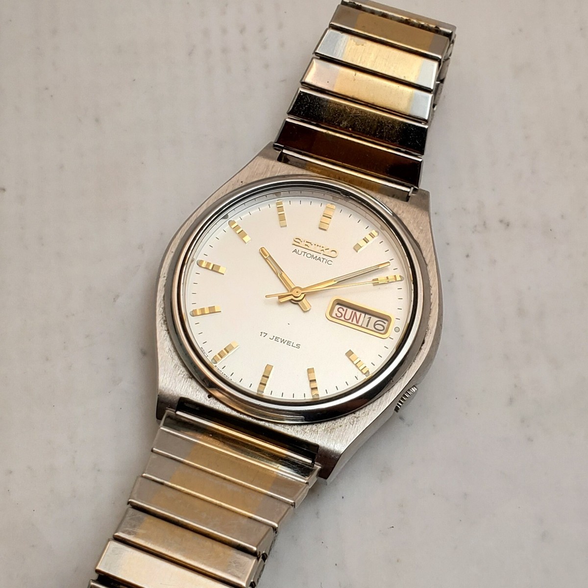 RARE VINTAGE SEIKO 7009-3179 AUTOMATIC JAPAN MOV'T 17 JEWELS MEN'S