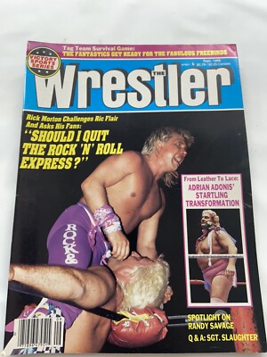 VTG Wrestler Magazine Sept 1986 R MORTON Flair SAVAGE Slaughter ADONIS Freebirds