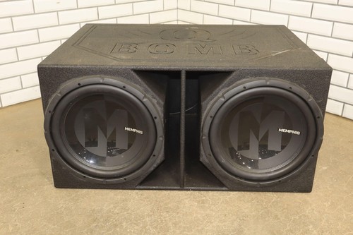 Pair of Memphis 15" PRX1524 Subwoofers in Q Power Ported Enclosure